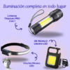 Super Linterna 3 en 1 Titanium PRO + Vincha Minero Led + Llavero linterna De Regalo - comprar online