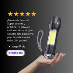 Super Linterna 3 en 1 Titanium PRO con estuche (OFERTA 3x1) - Tienda Boreal