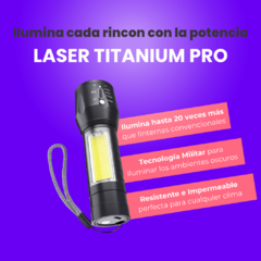 Super Linterna 3 en 1 Titanium PRO con estuche (OFERTA 3x1)