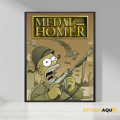 Quadro MDF - Medal of Homer (Simpsons)