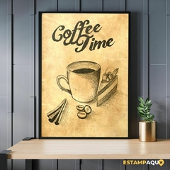 Quadro MDF - Coffee Time