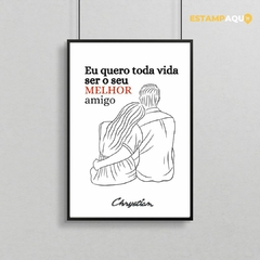 Quadro MDF - Melhor Amigo (Chrystian - O Legado)