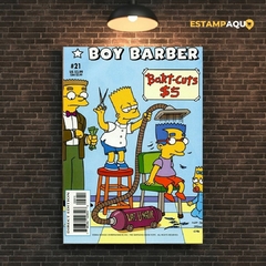 Quadro MDF - Barbearia Simpsons