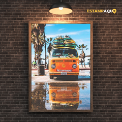 Quadro MDF - Kombi Praia