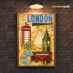 Quadro MDF - Londres