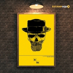 Quadro MDF - Caveira Amarela - Breaking Bad