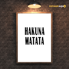 Quadro MDF - Hakuna Matata