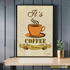 Quadro MDF - It's coffee time