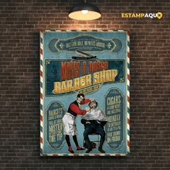 Quadro MDF - Moses e Bosco Barber Shop