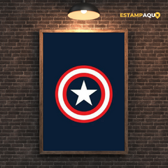 Quadro MDF - Capitão América