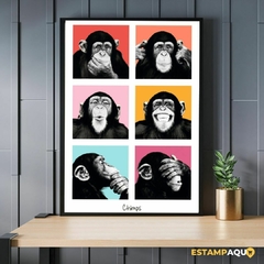 Quadro MDF - Macaco