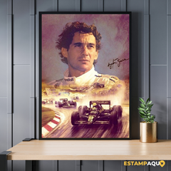 Quadro MDF - Ayrton Senna