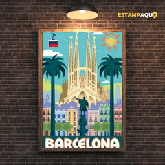 Quadro MDF - Barcelona