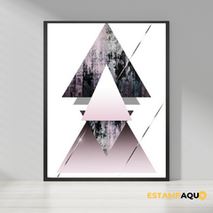 Kit 3 Quadros MDF - Abstrato - Estampa Aqui