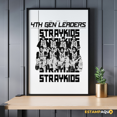 Quadro MDF - 4th Gen Leaders - Stray Kids