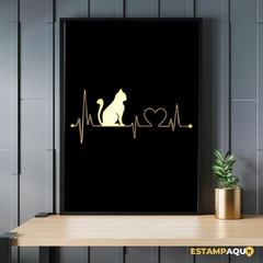 Quadro MDF - Gato