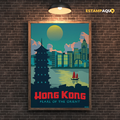 Quadro MDF - Hong Kong