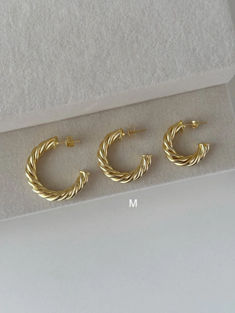 Brinco Argola Torcida M - comprar online