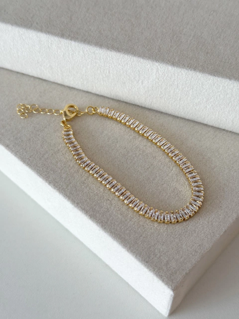 Pulseira Riviera Baguete 4mm - comprar online