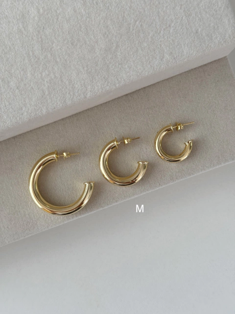 Brinco Argola Tubo Lisa M - comprar online