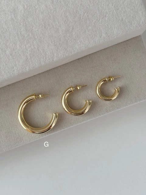 Brinco Argola Tubo Lisa G - comprar online