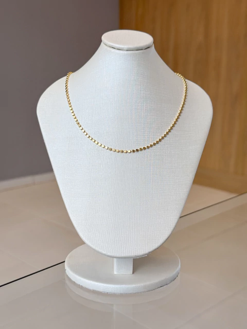 Choker Bolinhas Achatadas M - Folheado - comprar online