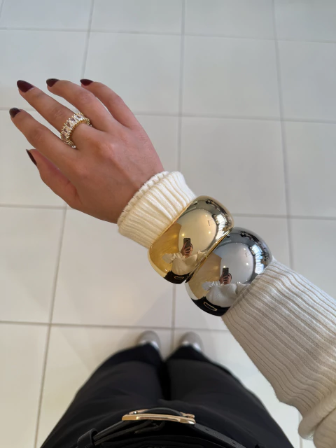 Bracelete Maxi Bold - Folheado - comprar online