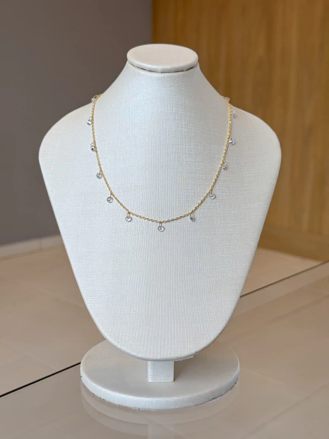 Choker com Cristais - Folheado - comprar online