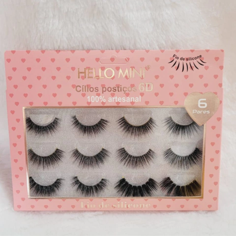 Cílios Postiços Hello Mini 6D c/ 06 pares - comprar online