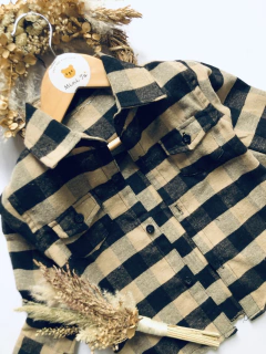 CAMISA LEÑADORA PILU BEIGE - MINITO