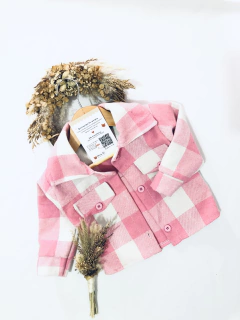 CAMISACO PAÑO LARGO ROSA