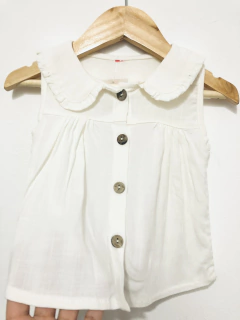 CAMISA MUSCULOSA VOLADOS LINO - tienda online