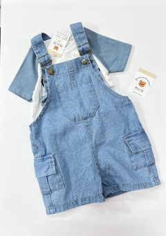 JARDINERO CARGO CELESTE UNISEX - MINITO