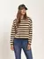 REMERA MANGA LARGA STRIPE W - comprar online