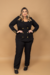 Imagem do Calça Plus Size Alfaiataria Preto Elis