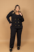 Calça Plus Size Alfaiataria Preto Elis - comprar online