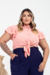 Camisa Plus Size Babado Genova na internet