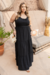 Vestido Plus Size Longo Resort Preto - belle plus