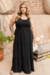 Vestido Plus Size Longo Resort Preto - loja online