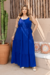 Vestido Plus Size Longo Resort Azul - comprar online