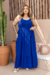 Vestido Plus Size Longo Resort Azul - comprar online