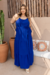 Vestido Plus Size Longo Resort Azul - belle plus