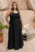 Vestido Plus Size Longo Resort Preto na internet