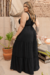 Vestido Plus Size Longo Resort Preto - loja online