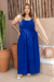 Vestido Plus Size Longo Resort Azul - belle plus