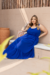 Vestido Plus Size Longo Resort Azul