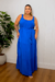 Vestido Plus Size Longo Resort Azul - loja online