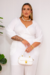 Macacão Plus Size Veneza Branco - comprar online