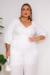 Macacão Plus Size Veneza Branco - belle plus