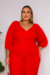 Macacão Plus Size Veneza Vermelho - comprar online